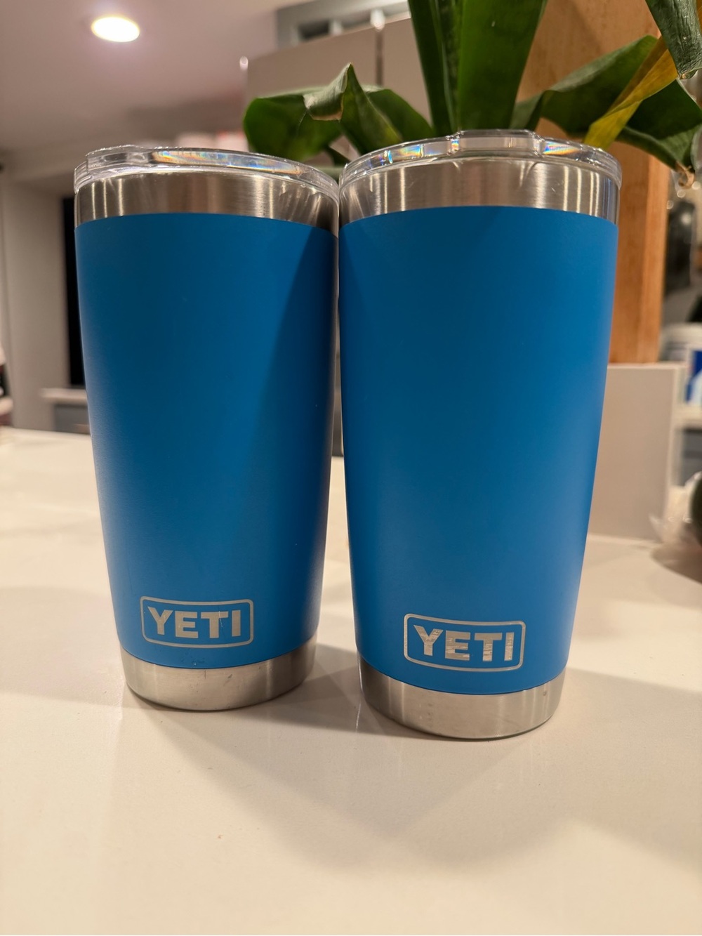 Yeti Blue Stainless Steel Insulated Tumblers - Pair